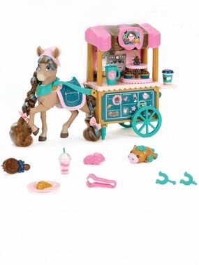 Wild Manes Horse Toy Set - Cocoa’s Bakery Cafe Cart